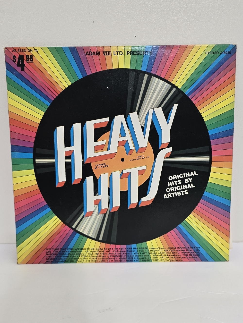 ADAM VIII LTD presents Heavy Hits Compilation 1974 Vinyl Soul Funk Rock A 8010